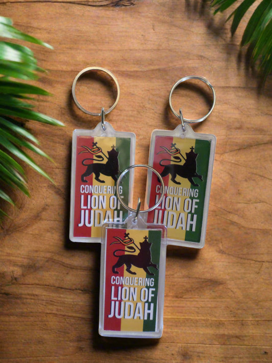 Rastafari - Conquering Lion of Judah (Set of 3 Keychains)