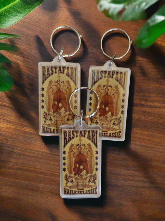 Rastafari - Emperor Haile Selassie (Set of 3 Keychains)