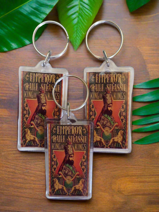 Rastafari - Emperor Haile Selassie I (Set of 3 Keychains)